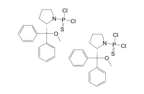 N-DICHLOROTHIOPHOSPHORYL-2-(1'-METHOXY-1',1'-DIPHENYLMETHYL)-PYRROLIDINE;MIXTURE