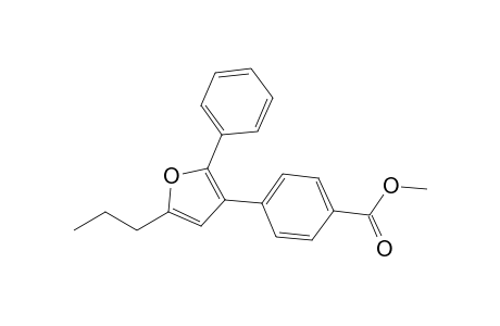 2-Phenyl-3-(4'-methoxycarbonylphenyl)-5-propylfuran