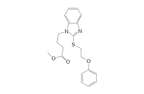 Methyl 4-(2-((2-phenoxyethyl)thio)-1H-benzo[d]imidazol-1-yl)butanoate