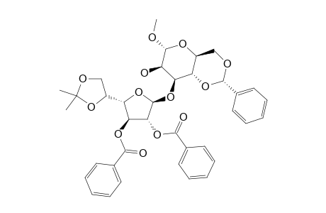 METHYL-2,3-DI-O-BENZOYL-5,6-O-ISOPROPYLIDENE-BETA-D-GALACTOFURANOSYL-(1->3)-4,6-O-BENZYLIDENE-ALPHA-D-MANNOPYRANOSIDE
