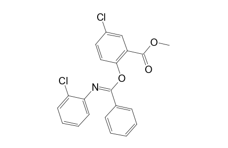 Methyl 5-chloro-2-([(E)-[(2-chlorophenyl)imino](phenyl)methyl]oxy)benzoate