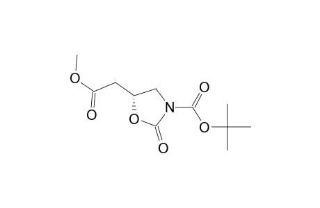 (R)-N-(tert-Butoxycarbonyl)-4-[(methoxycarbonyl)methyl]-2-oxooxazolidine