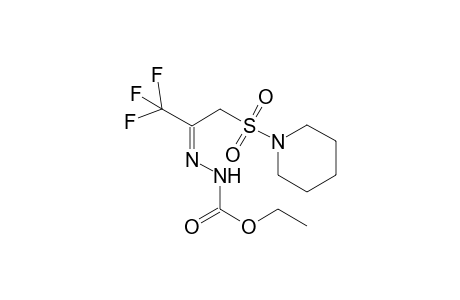 N(1)-Ethoxycarbonyl-1-(trifluoromethyl)-2-(piperidinosulfonyl)ethylhydrazone
