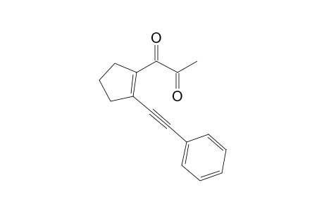 1-[2-(2-phenylethynyl)-1-cyclopentenyl]propane-1,2-dione
