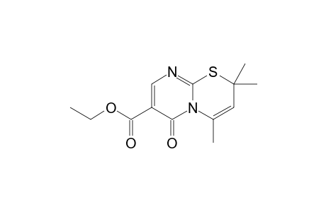 2,2,4-trimethyl-6-oxo-7-pyrimido[2,1-b][1,3]thiazinecarboxylic acid ethyl ester