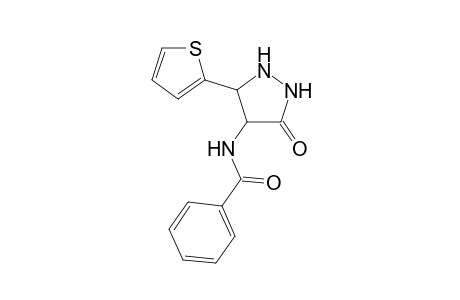 N-(3-oxo-5-(thiophen-2-yl)pyrazolidin-4-yl)benzamide