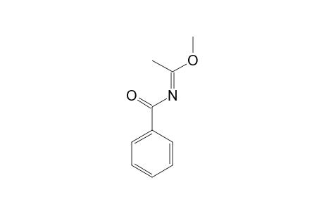 Methyl N-Benzoylacetimidate