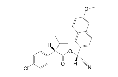 (2S,.alpha.,R)-[R]-.alpha.-Cyano-(6'-methoxynaphthalen-2'-yl)methyl -[2S]-(p-Chlorophenyl)-3-mkethylbutanoate