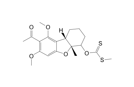 O-((4aR,9bS)-8-acetyl-7,9-dimethoxy-4a-methyl-1,2,3,4,4a,9b-hexahydrodibenzo[b,d]furan-4-yl) S-methyl carbonodithioate
