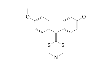 4-[Bis(4-methoxyphenyl)methylene]-1-methyl-1,3,5-azadiithiane