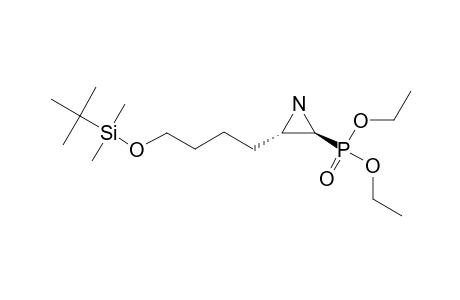DIETHYL-(2R*,3R*)-3-[4-(TERT.-BUTYLDIMETHYLSILYLOXY)-BUTYL]-AZIRIDIN-2-YL-PHOSPHONATE