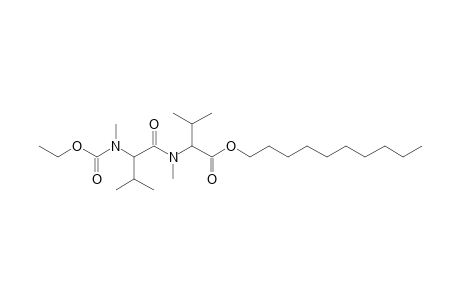 Valylvaline, N,N'-dimethyl-N'-ethoxycarbonyl-, decyl ester