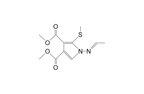 1H-Pyrrole-3,4-dicarboxylic acid, 1-(ethylideneamino)-2-(methylthio)-, dimethyl ester