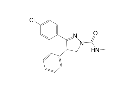 3-(p-chlorophenyl)-N-methyl-4-phenyl-2-pyrazoline-1-carboxazmide