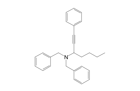 N,N-Dibenzyl-1-phenyl-1-heptyn-3-amine