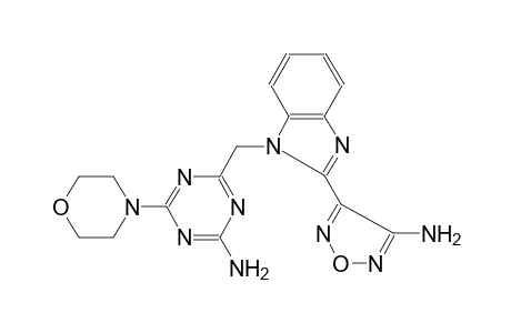 1,3,5-triazin-2-amine, 4-[[2-(4-amino-1,2,5-oxadiazol-3-yl)-1H-benzimidazol-1-yl]methyl]-6-(4-morpholinyl)-