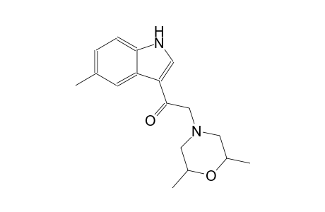 2-(2,6-dimethyl-4-morpholinyl)-1-(5-methyl-1H-indol-3-yl)ethanone