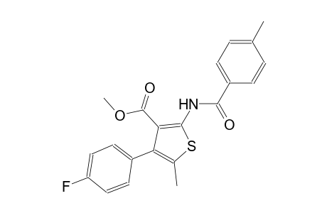 methyl 4-(4-fluorophenyl)-5-methyl-2-[(4-methylbenzoyl)amino]-3-thiophenecarboxylate