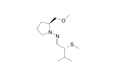 (E)-[(2S)-2-(methoxymethyl)pyrrolidino]-[(2R)-3-methyl-2-(methylthio)butylidene]amine