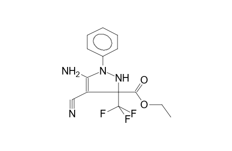 5-AMINO-4-CYANO-3-ETHOXYCARBONYL-3-TRIFLUOROMETHYL-1-PHENYL-4-PYRAZOLINE