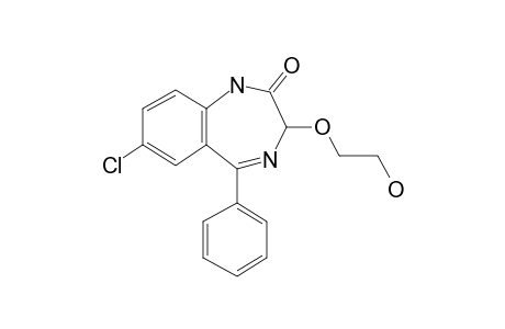 2H-1,4-Benzodiazepin-2-one, 1,3-dihydro-7-chloro-3-(2-hydroxyethoxy)-5-phenyl-