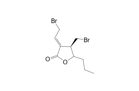 cis-.alpha.(E)-(Bromoethylidene)-.beta.-(bromomethyl)-.gamma.-propyl-.gamma.-butyrolactone