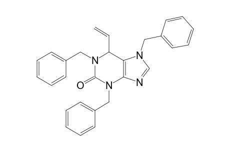 6-Ethenyl-1,3,6,7-tetrahydro-1,3,7-tribenzyl-2H-purin-2-one