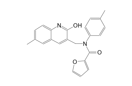 N-[(2-hydroxy-6-methyl-3-quinolinyl)methyl]-N-(4-methylphenyl)-2-furamide