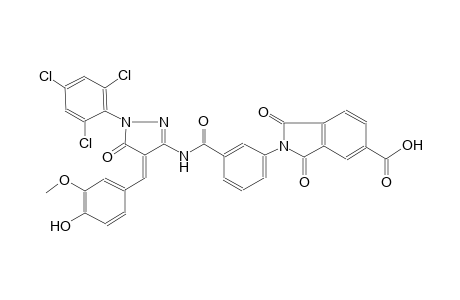 1H-isoindole-5-carboxylic acid, 2-[3-[[[(4Z)-4,5-dihydro-4-[(4-hydroxy-3-methoxyphenyl)methylene]-5-oxo-1-(2,4,6-trichlorophenyl)-1H-pyrazol-3-