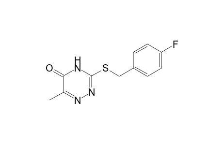 1,2,4-Triazin-5(4H)-one, 3-[[(4-fluorophenyl)methyl]thio]-6-methyl-