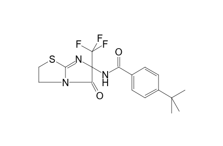 4-tert-Butyl-N-[5-oxo-6-(trifluoromethyl)-2,3,5,6-tetrahydroimidazo[2,1-b][1,3]thiazol-6-yl]benzamide