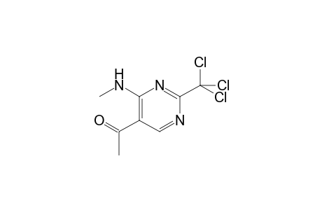 Pyrimidine, 5-acetyl-4-methylamino-2-trichloromethyl-