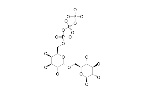 6-O-(ALPHA-D-GALACTOPYRANOSYL-6'-O-TRIPHOSPHATE)-BETA-D-GLUCOPYRANOSE