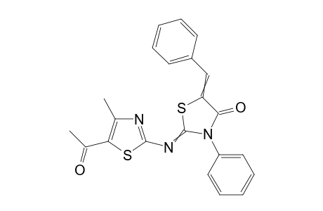 2-(5-Acetyl-4-methyl-1,3-thiazol-2-ylimino)-5-benzylidine-3-phenyl-1,3-thiazolidin-4-one