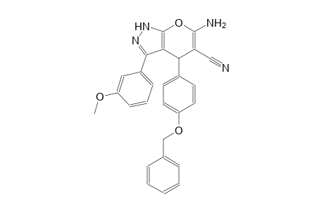 6-amino-4-[4-(benzyloxy)phenyl]-3-(3-methoxyphenyl)-1,4-dihydropyrano[2,3-c]pyrazole-5-carbonitrile