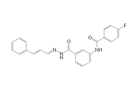 benzoic acid, 3-[(4-fluorobenzoyl)amino]-, 2-[(E,2E)-3-phenyl-2-propenylidene]hydrazide
