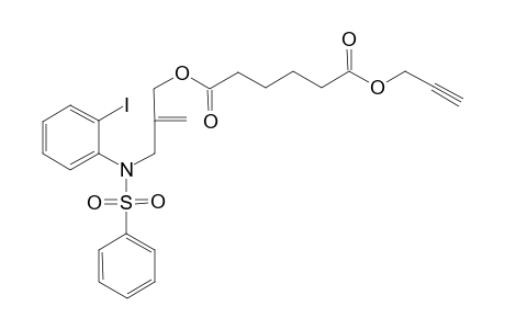 Hexane-1,6-dioic acid 1-propargylic ester 6-[3-(N-(2-iodophenyl)-N-phenylsulfonylamido)-2-methylenepropyl ester