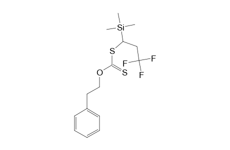 DITHIOCARBONIC-ACID-O-PHENETHYLESTER-S-(3,3,3-TRIFLUORO-1-TRIMETHYLSILANYL)-ESTER