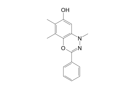 1,5,6-trimethyl-3-phenyl-4,1,2-benzoxadiazin-7-ol