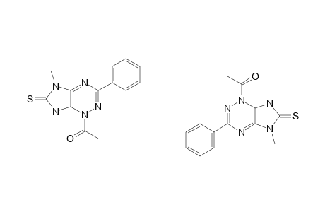 1-ACETYL-7-METHYL-3-PHENYL-5,6,7,7A-TETRAHYDRO-1H-IMIDAZO-[4,5-E]-1,2,4-TRIAZIN-6-THIONE