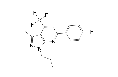 1H-pyrazolo[3,4-b]pyridine, 6-(4-fluorophenyl)-3-methyl-1-propyl-4-(trifluoromethyl)-