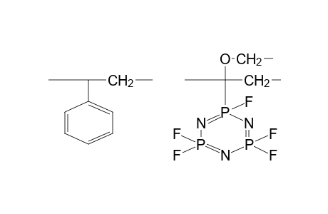 Poly[styrene-co-(1-ethoxy-1-pentafluorophosphazene)ethylene]