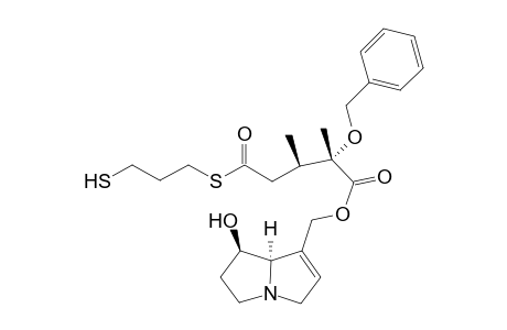 [(7R,8R)-7-hydroxy-5,6,7,8-tetrahydro-3H-pyrrolizin-1-yl]methyl (2S,3R)-2,3-dimethyl-5-oxo-2-phenylmethoxy-5-(3-sulfanylpropylsulfanyl)pentanoate