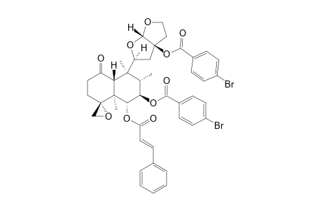 (4R,11S,13R)-7-BETA,13-DI-O-PARA-BROMOBENZOYLOXY-6-ALPHA-TRANS-CINNAMOYLOXY-4,18:11,16:15,16-TRIEPOXY-1-NEOCLERODANONE