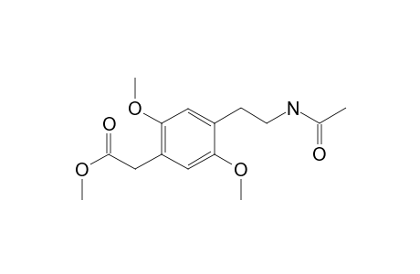 2-(2,5-Dimethoxy-4-carbomethoxymethylphenyl)ethylamine, N-acetyl-