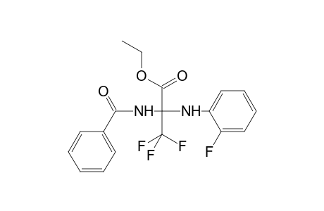 Propanoic acid, 2-(benzoylamino)-3,3,3-trifluoro-2-[(2-fluorophenyl)amino]-, ethyl ester