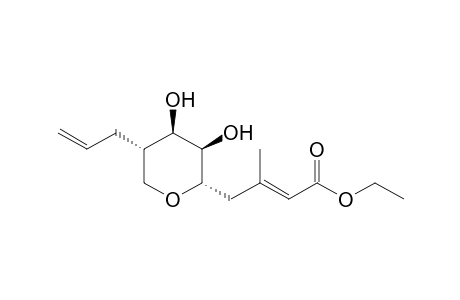 Ethyl 4-[(2S,3R,4R,5S)-3,4-dihydroxy-5-(prop-2-enyl)tetrahydropyran-2-yl]-3-methylbut-2(E)-enoate