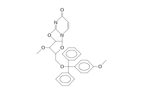 1-(5'-O-<4-Monomethoxy-trityl>-3'-O-methyl-2,2'-O-anhydro-B-D-arabino-furanosyl)-uracil
