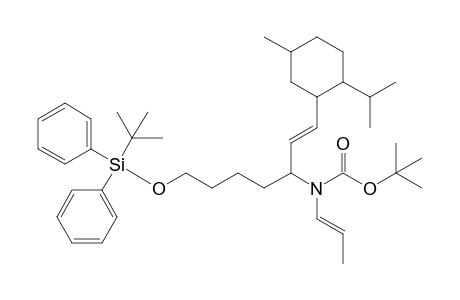 (E)-7-tert-Butyldiphenylsilyloxy-1-(2-isopropyl-5-methylcyclohexyl)-3-[N-(tert-butoxycarbonyl)-N-(propenyl)amino]heptene