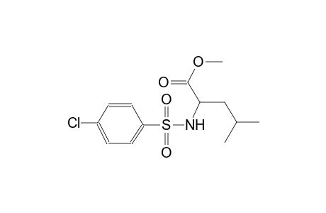 leucine, N-[(4-chlorophenyl)sulfonyl]-, methyl ester